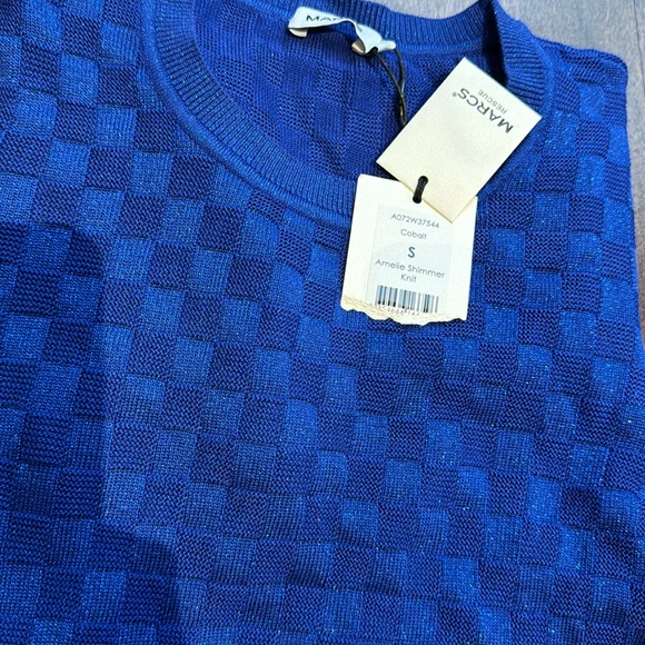 Sparkling electric blue sweater - Picture 3 of 4